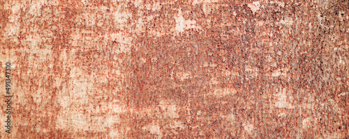 Abstract grunge rusty metal iron texture pattern background. Long website header or banner format.