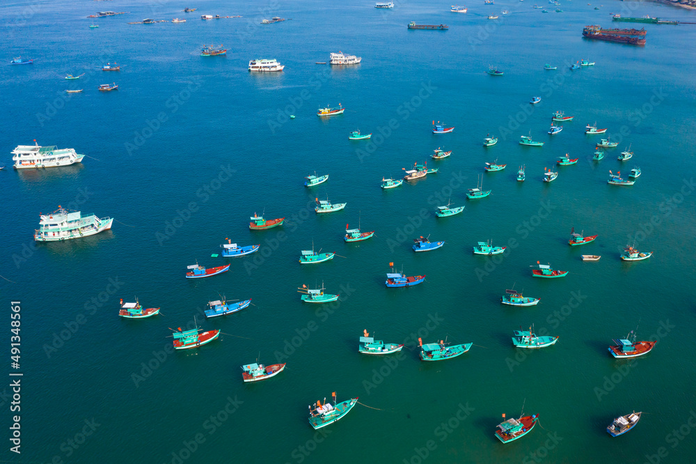 Ship yard anchors fishing port in An Thoi. This is an ideal and wonderful place to visit when visiting Phu Quoc Island Ship yard anchors fishing port in An Thoi. This is an ideal and wonderful place to visit when visiting Phu Quoc Island