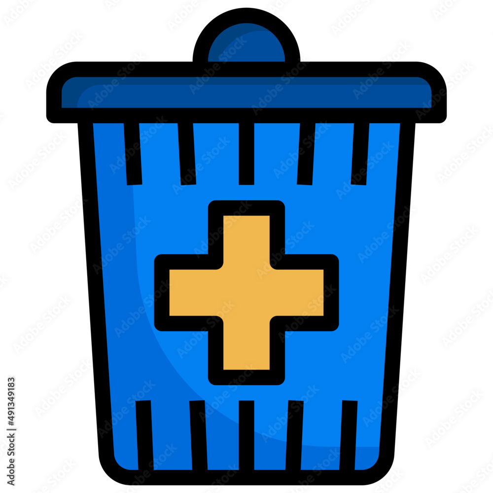 Obraz premium ADD filled outline icon