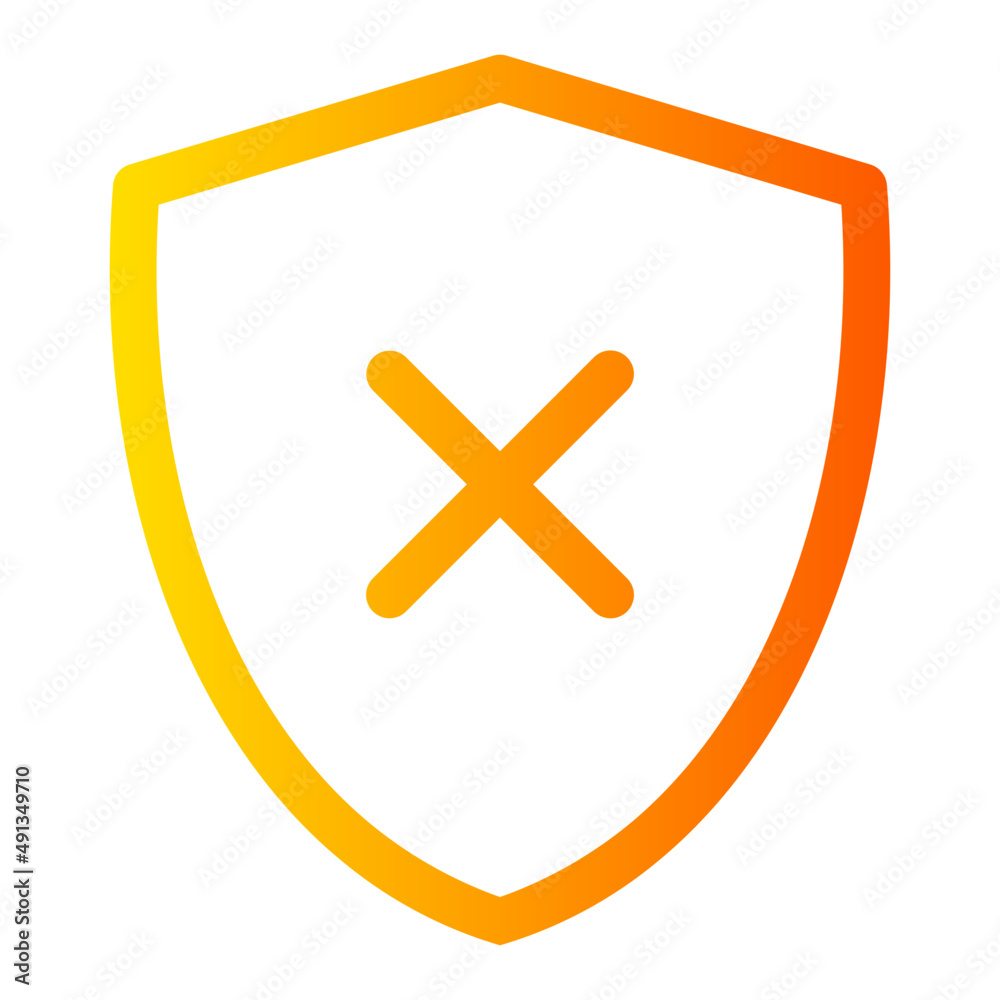 Obraz premium error gradient icon