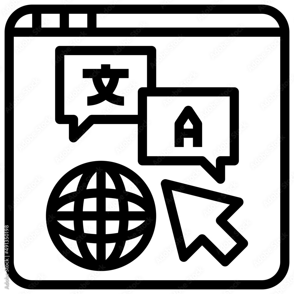 TRANSLATE line icon