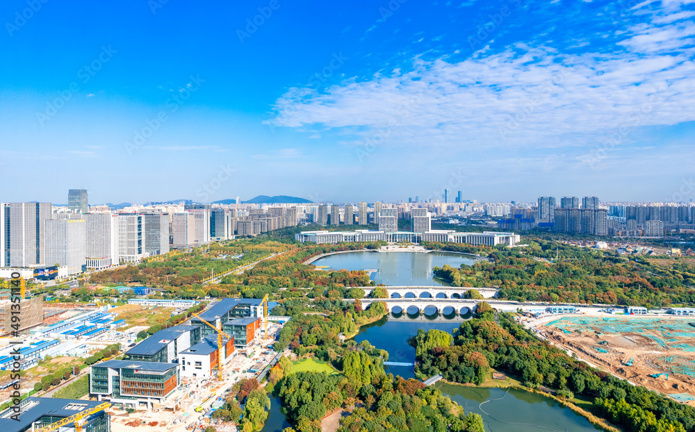 Urban scenery of Wuxi City, Jiangsu Province