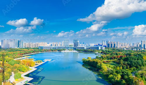 Urban scenery of Wuxi City  Jiangsu Province