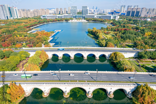 Urban scenery of Wuxi City, Jiangsu Province photo