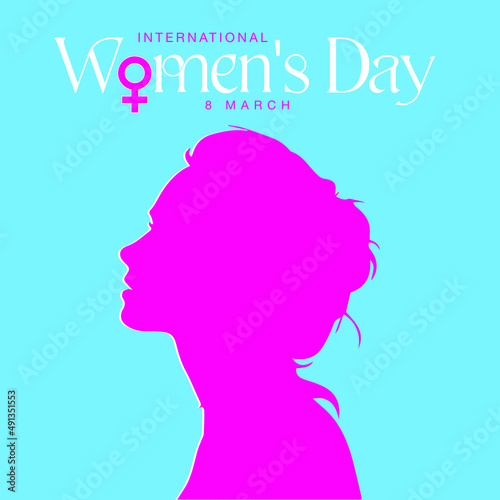 International Women's Day. Women in leadership, woman empowerment. Vector horizontal banner. © IndArt