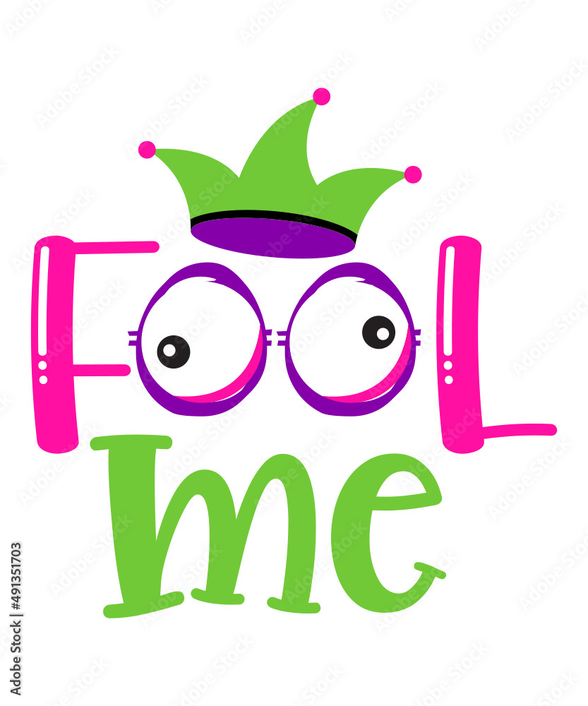 Obraz premium April Fools SVG, Funny svg, Joke Svg, April Fools Day svg, Little Miss April Fools SVG, DXF, EPS, png Files for Cutting Machines Cameo or Cricut, April Fools Day Svg, Funny Svg, Girl Svg, April Fools 