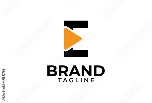Initial E Media Logo, letter E with Play button combination, Usable for Brand and company Logos, Flat Design Logo Template, vector illustration Free Download Initial E Media Logo, letter E with Play button combination, Usable for Brand and company Logos, Flat Design Logo Template, vector illustration - GFXLoad