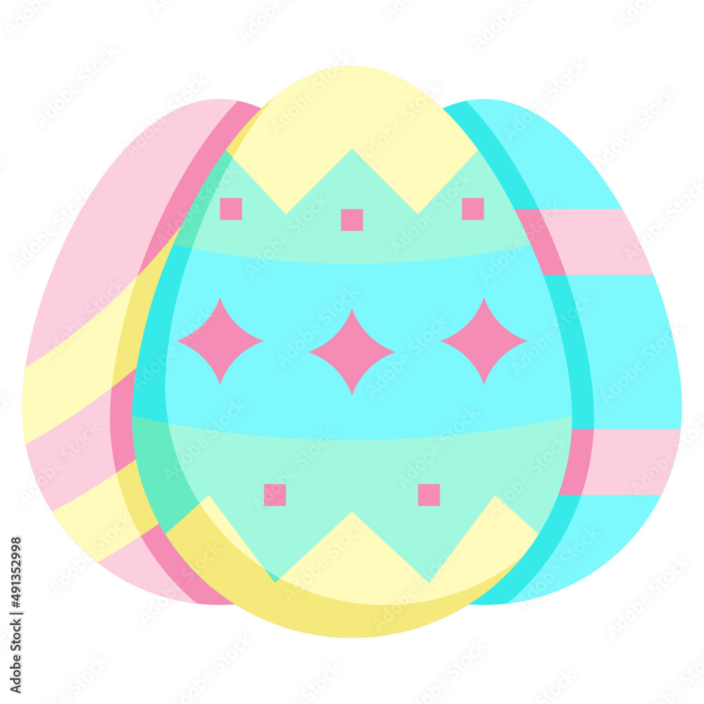 EASTER EGGS flat icon