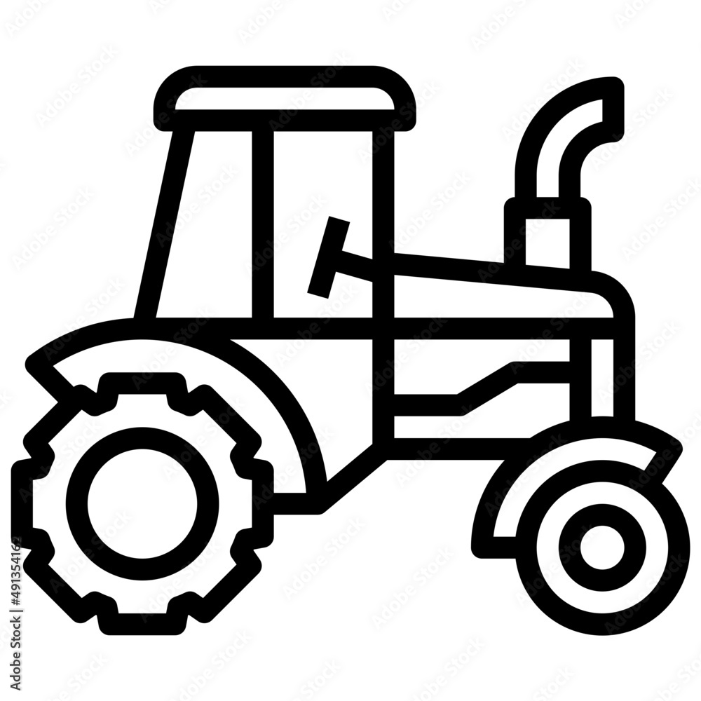 TRACTOR line icon