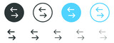 arrows transfer icon, exchange arrow icons - Swap icon with two arrows