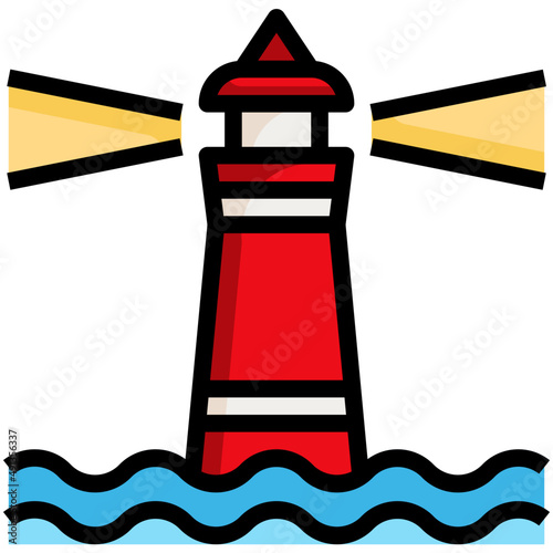 LIGHTHOUSE 14 Filled Outline