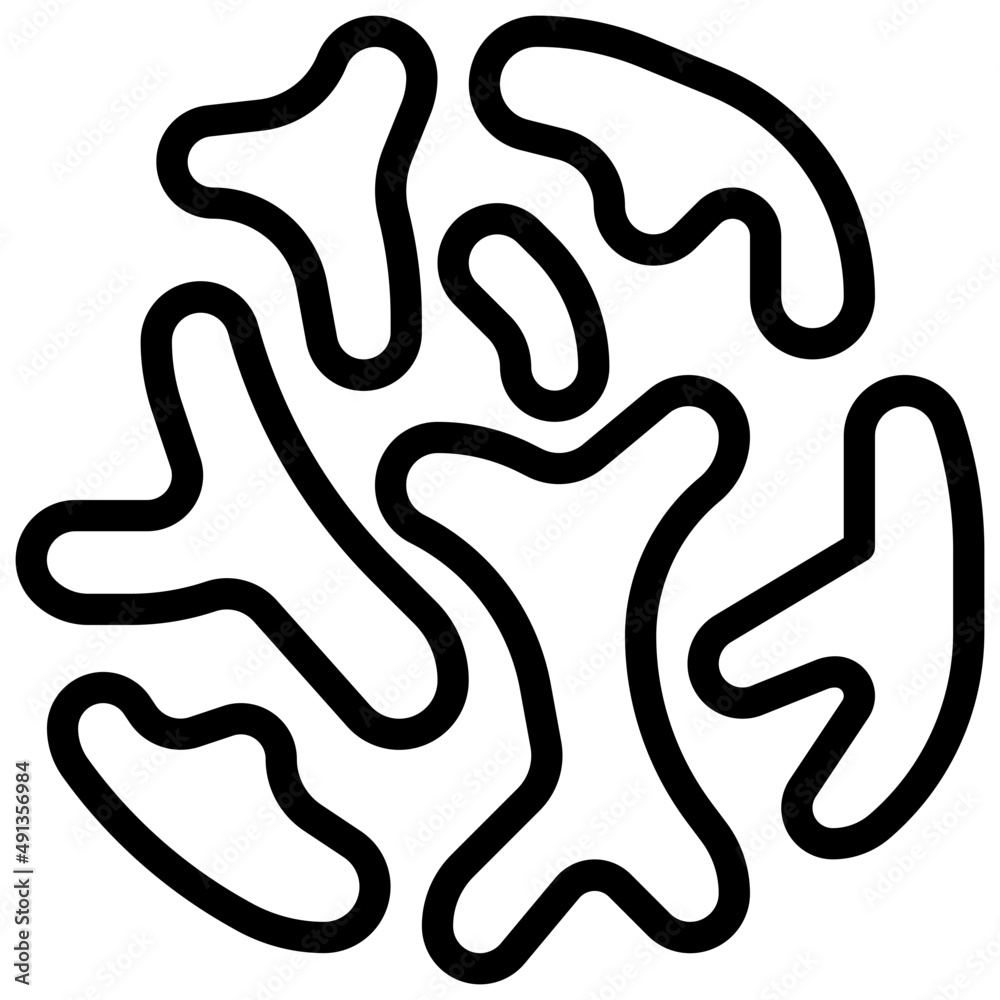 bifidobacterium outline icon bifidobacterium outline icon