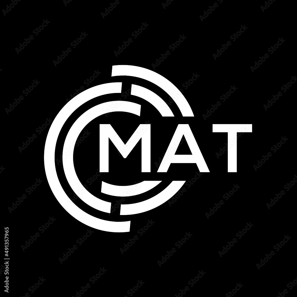 MAT letter logo design on black background. MAT creative initials letter logo concept. MAT letter design. MAT letter logo design on black background. MAT creative initials letter logo concept. MAT letter design.