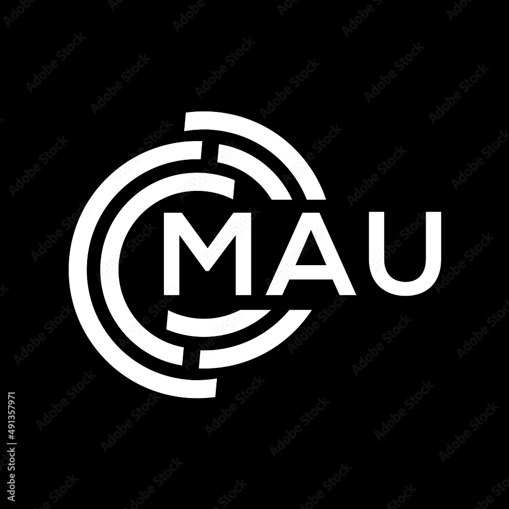 MAU letter logo design on black background. MAU creative initials letter logo concept. MAU letter design.
MAU letter logo design on black background. MAU creative initials letter logo concept. MAU letter design.