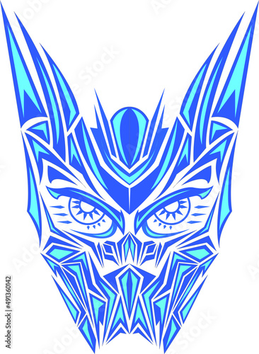 Fototapet Vektor Art Tatto Cat Cool Optimus Autobot Transformers
