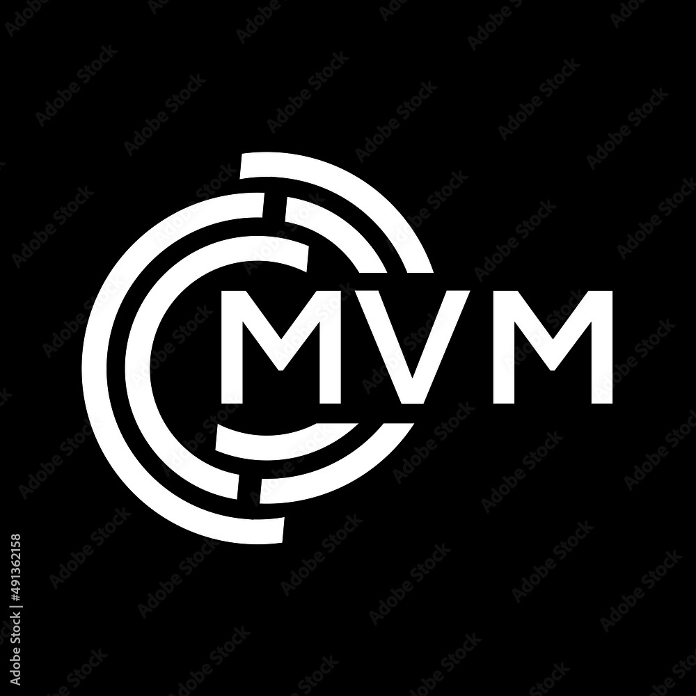 MVM letter logo design on black background. MVM creative initials letter logo concept. MVM letter design. MVM letter logo design on black background. MVM creative initials letter logo concept. MVM letter design.
