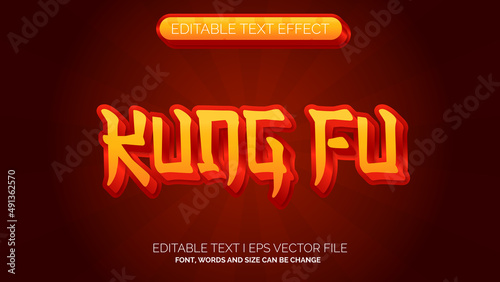 Editable Text Effect - Kung Fu