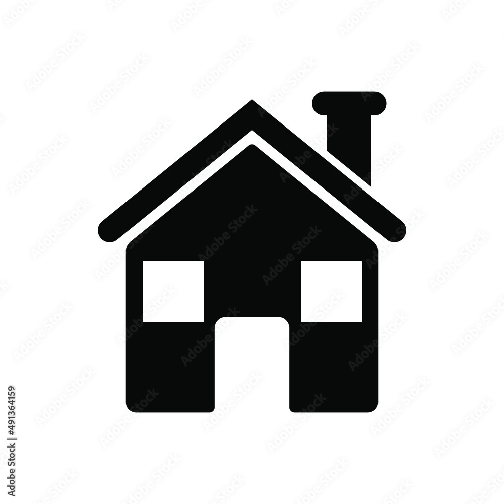 simple house shape icon vector. elements of doors, windows, roofs, chimneys. simple house shape icon vector. elements of doors, windows, roofs, chimneys.