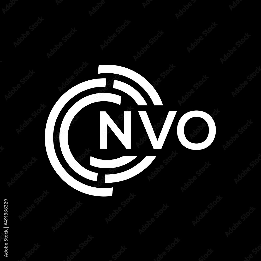 NVO letter logo design on black background. NVO creative initials letter logo concept. NVO letter design. NVO letter logo design on black background. NVO creative initials letter logo concept. NVO letter design.