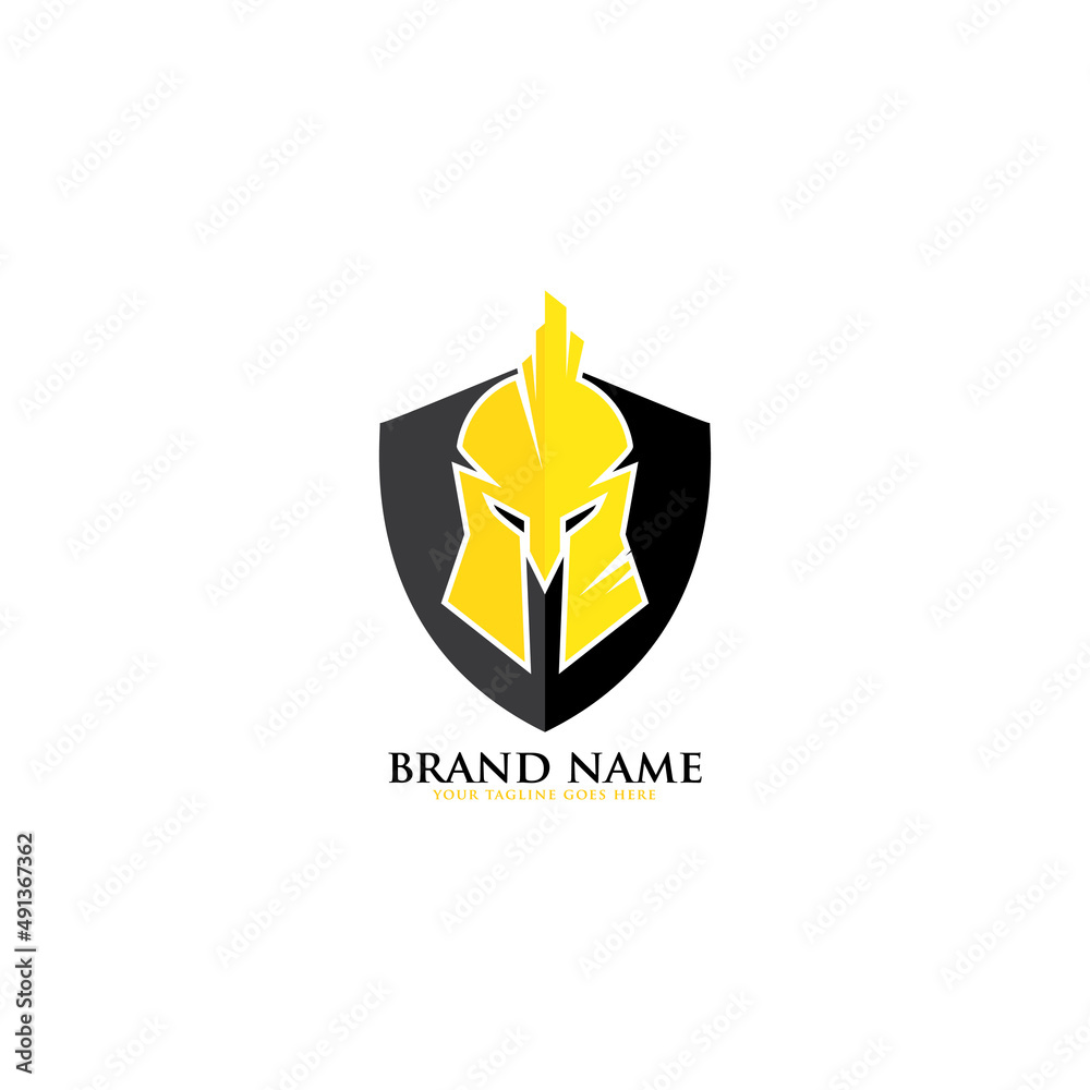 shield and helmet of the Spartan warrior symbol, emblem. Spartan helmet logo, vector illustration of spartan shield and helm, Spartan Greek gladiator helmet armor flat vector icon shield and helmet of the Spartan warrior symbol, emblem. Spartan helmet logo, vector illustration of spartan shield and helm, Spartan Greek gladiator helmet armor flat vector icon