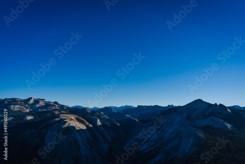 view from half dome in yosemite national park