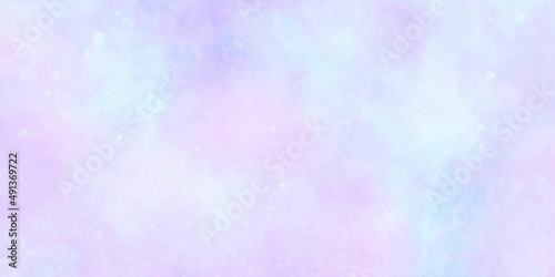 abstract watercolor background Grungy ink colors wet effect canvas aquarelle background. Fantasy smooth pastel light pink  purple and blue shades watercolor paper textured illustration for creative.