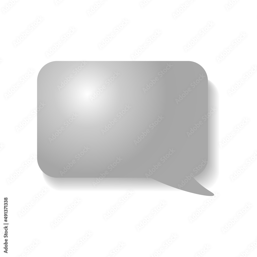 A simple gray CG-like balloon separately A simple gray CG-like balloon separately