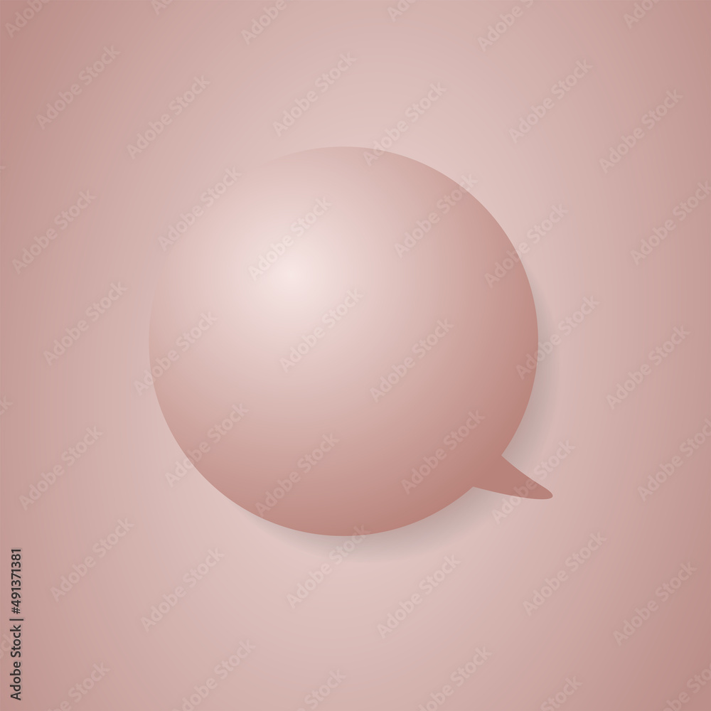 A simple pink CG-like balloon separately