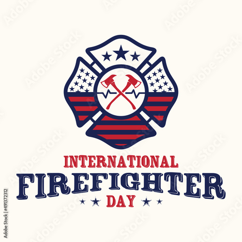 Emblem design for International Firefighters Day