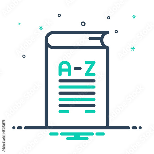 Mix icon for vocabulary