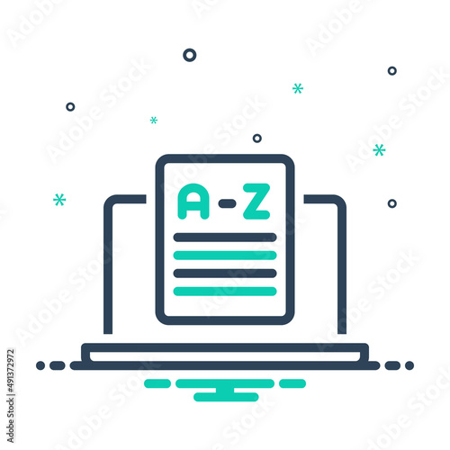 Mix icon for vocabulary