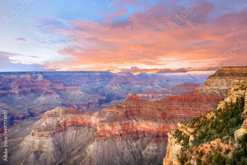 Grand Canyon at sunrise time
