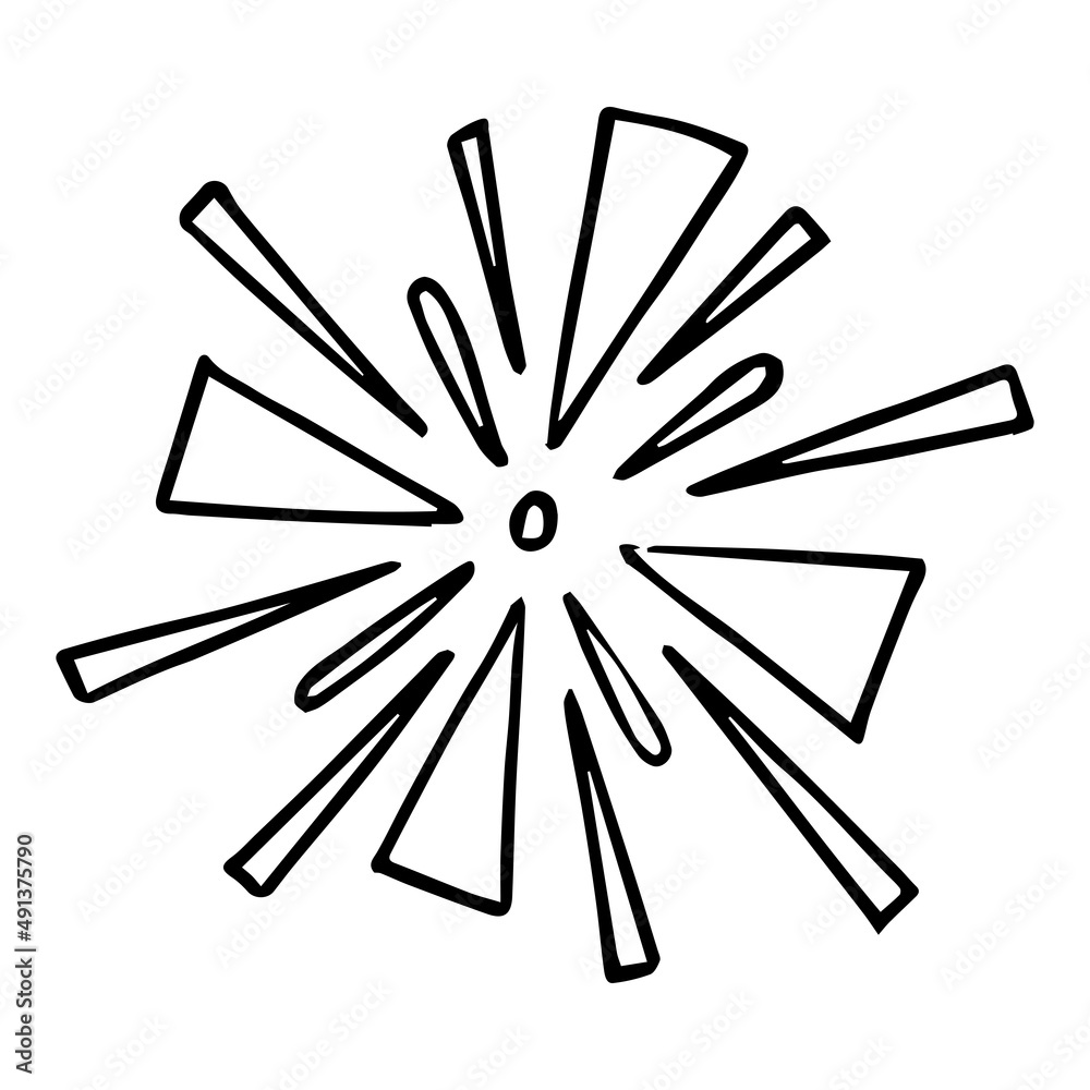 Starburst, sunburst element. Vector illustration Starburst, sunburst element. Vector illustration