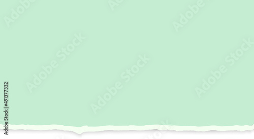 Torn  green paper background with space for text