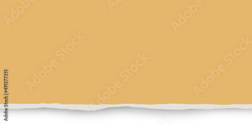 Torn yellow paper background with space for text