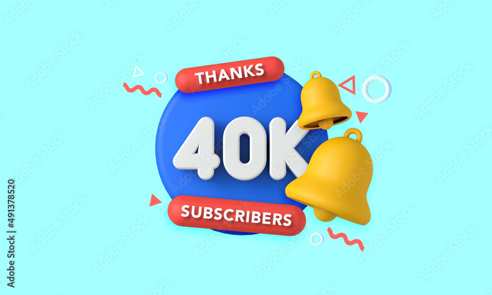 subscribe the channel @ https: Images High Quality... Thank you 40 thousand subscribers. Social media influencer banner. 3D ...