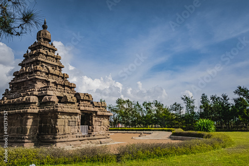 Shore temple built by Pallavas is UNESCO s World Heritage Site located at Mamallapuram or Mahabalipuram in Tamil Nadu  South India. Very ancient place in the world.