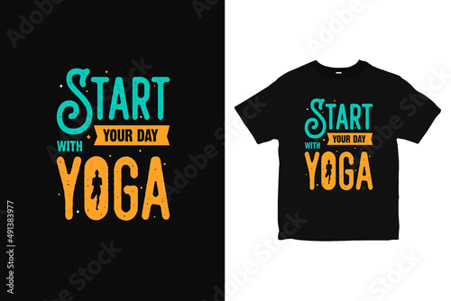 motivation yoga T-Shirt design, yoga clothing apparel design vector