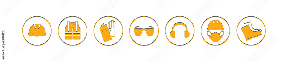 vector illustration of a set of gray buttons vector illustration of a set of gray buttons
