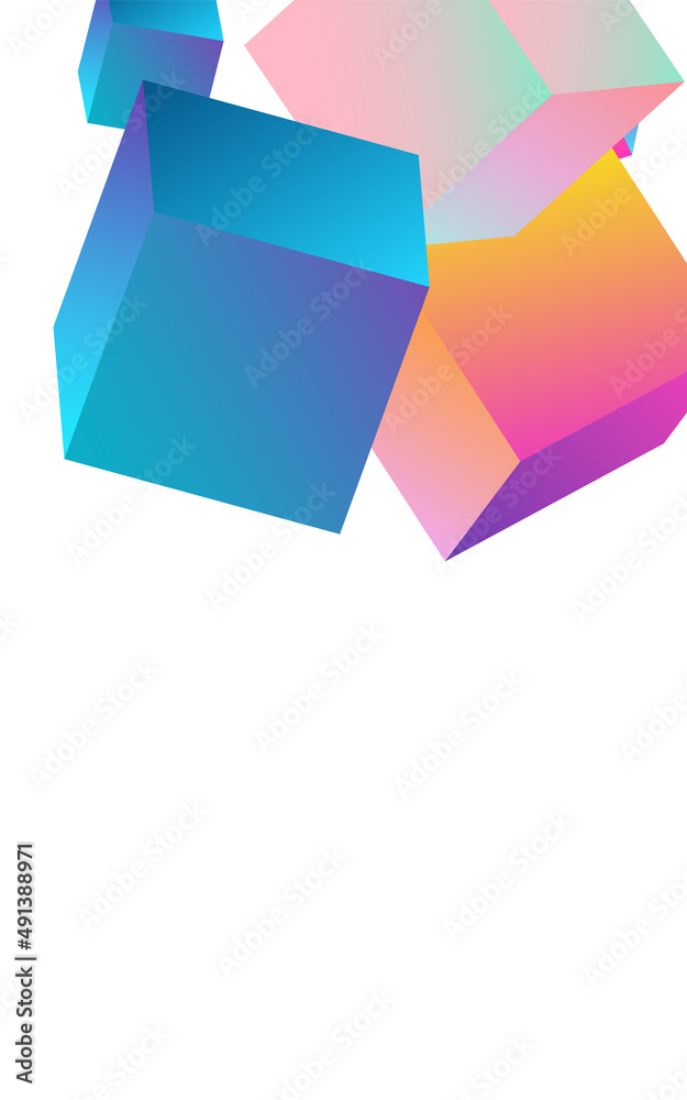 Gradient Confetti Vector White Background. Gradient Confetti Vector White Background.