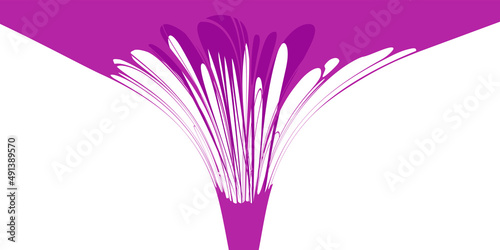 Slime sticky stretched. Purple funny squesse, jelly glue liquid substance, tencion, elasticity. Vector illustration