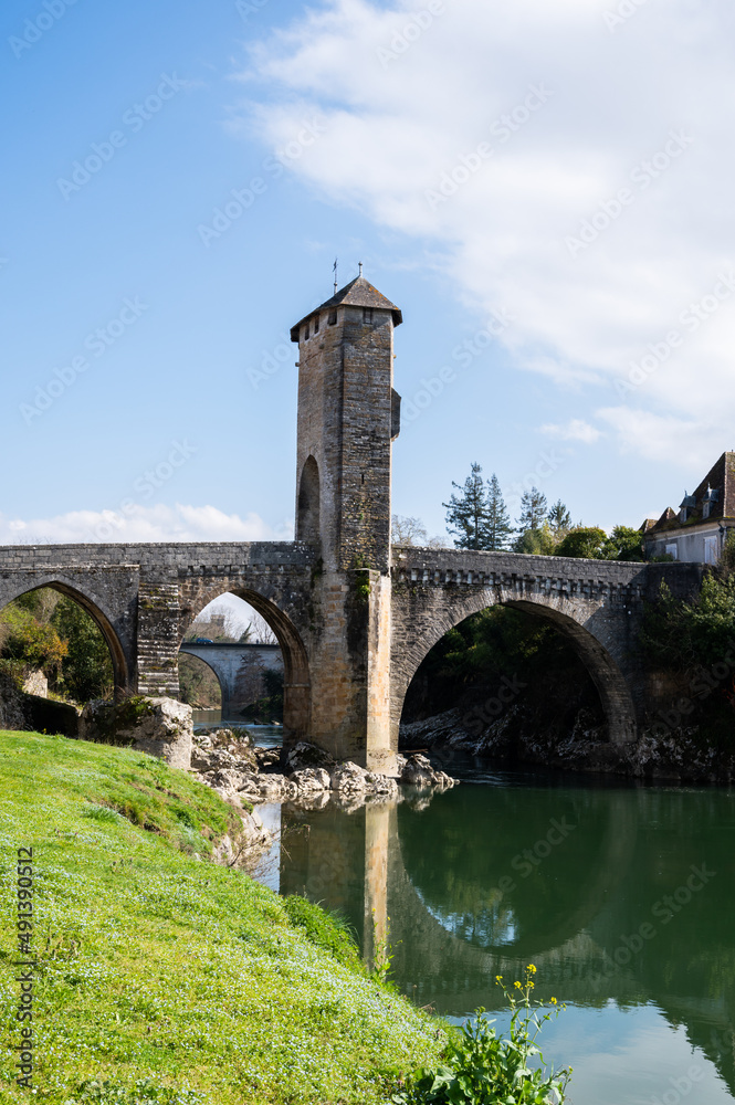 Panorama du Pont médiéval à Orthez