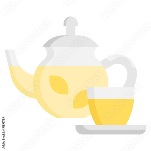 HOT TEA flat icon