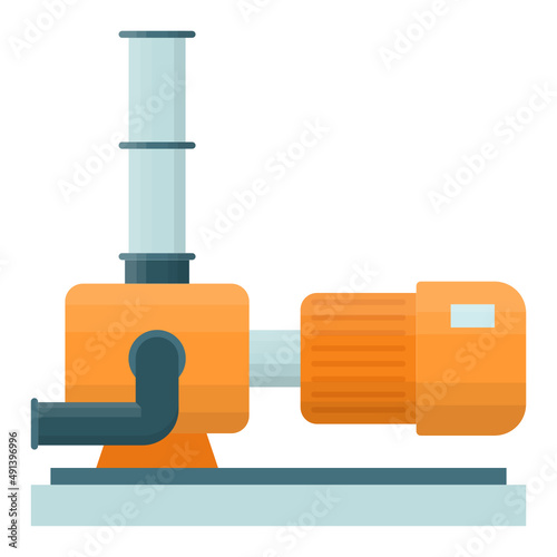 Sewage Pumps Concept, centrifugal industry pump vector  icon design, Water Treatment and Purification Plant symbol, Environment Friendly Industry Sign, Desalination Biotechnology stock illustration