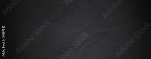 Elegant And Luxurious Abstract Crinkled Or Wrinkled Paper Dark Grey Colors Texture As Background