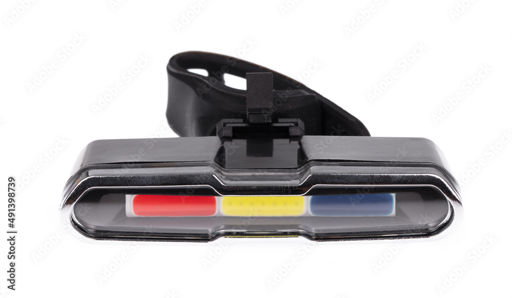 Light Warning Light for Bike isolated on white background Light Warning Light for Bike isolated on white background