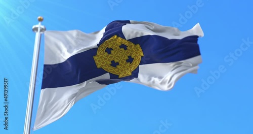 Flag of the Church in Wales. Loop