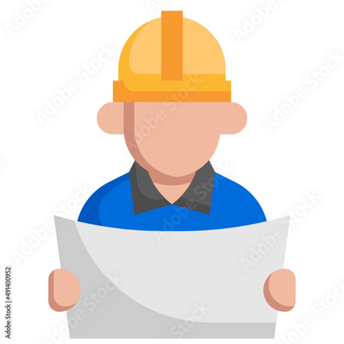 ENGINEER flat icon
