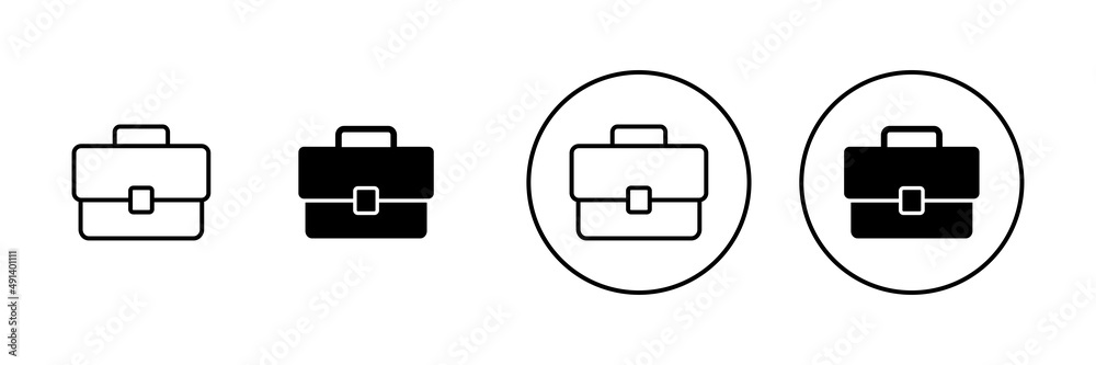 Briefcase icons set. suitcase sign and symbol. luggage symbol. Briefcase icons set. suitcase sign and symbol. luggage symbol.