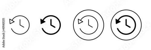 Free Download History icons set. recent event history sign and symbol - GFXLoad